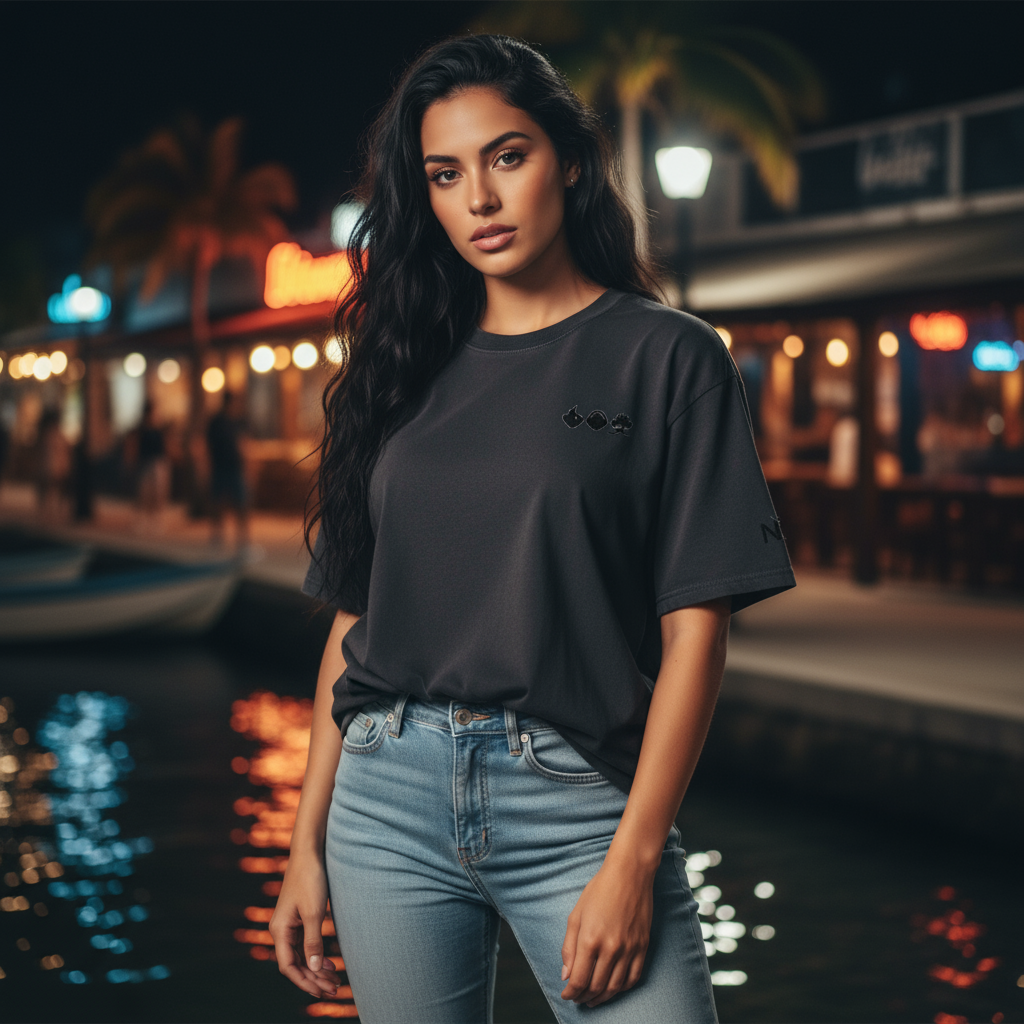 Three Wise Monkeys Oversized Embroidered T-Shirt | NO Plus®